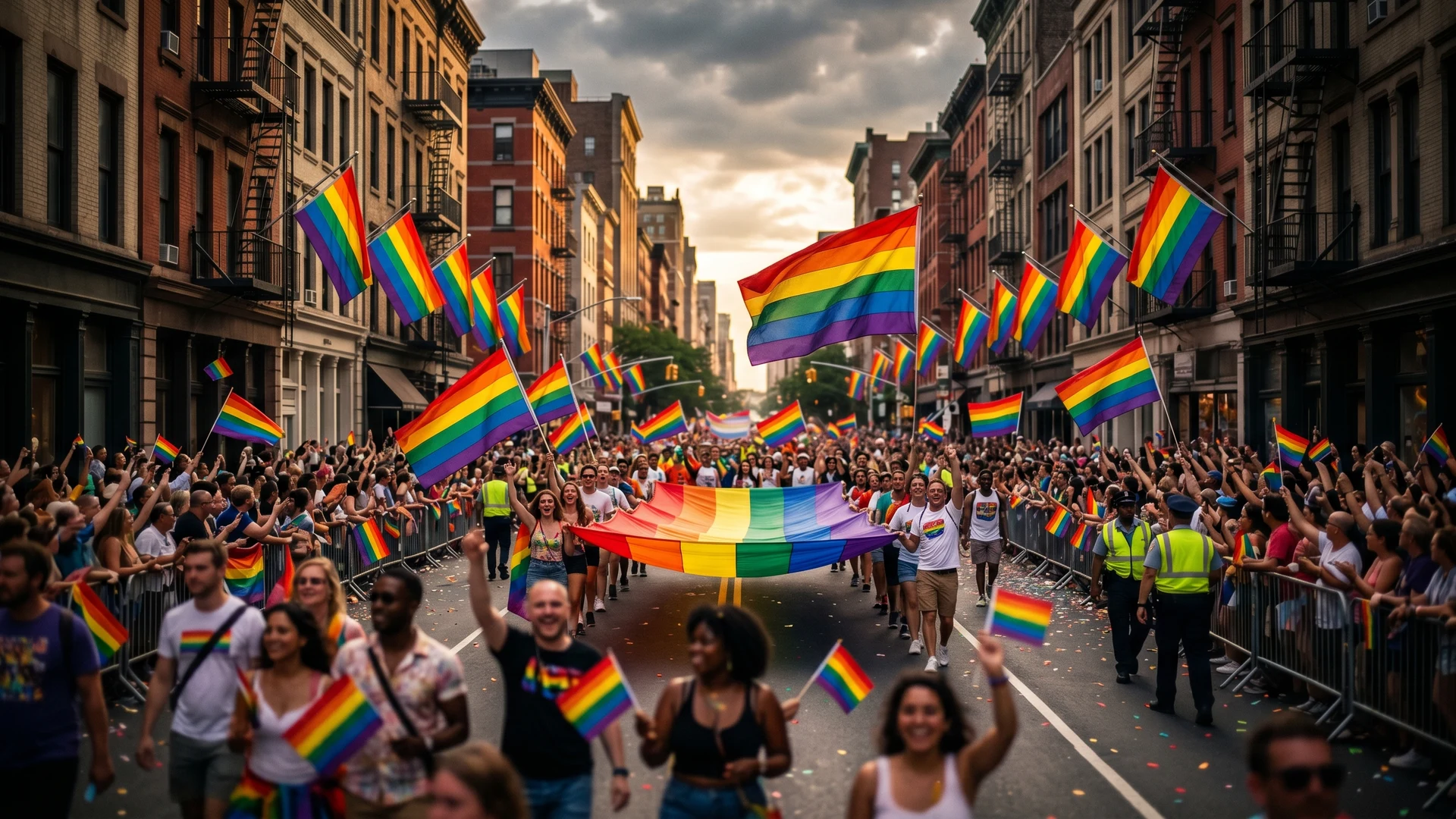 Pride Week countdown timer background — live 2026 event countdown on Worldz Trendz